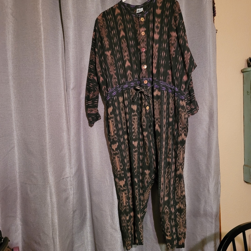Las Manos Handwovens Romper Jumpsuit Size Large